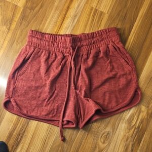 Thrive Women's Athletic Shorts in Deep Red